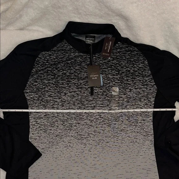 Greg Norman Collection Black and Gray Long Sleeve Tee - Picture 3 of 12
